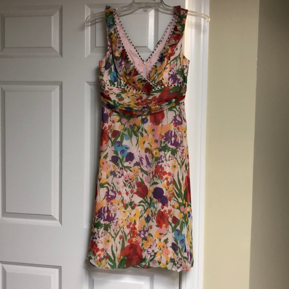 Shoshanna silk floral dress